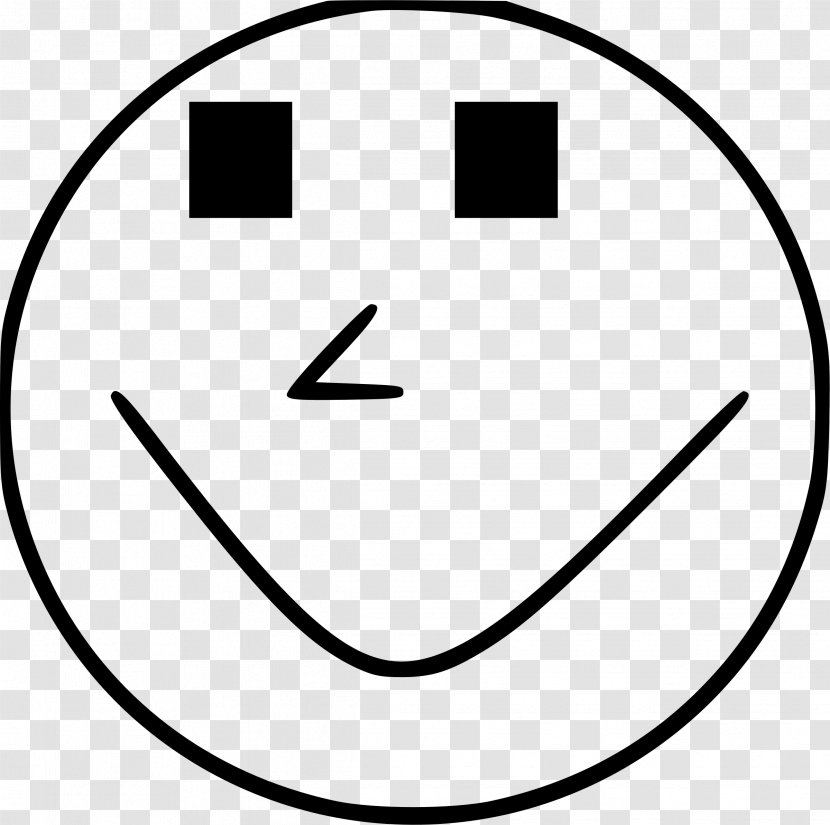 Emoticon Smiley Facial Expression Black And White - Face Transparent PNG
