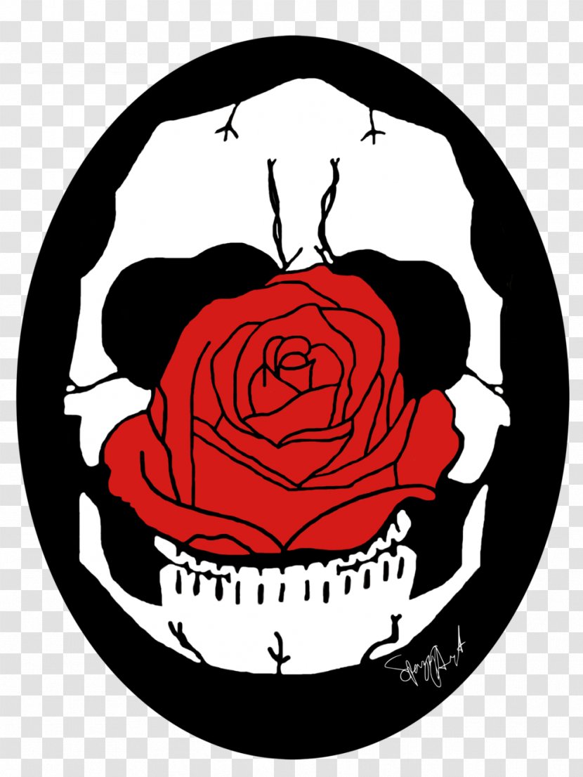 Garden Roses Art Human Skull Symbolism - Rose Transparent PNG