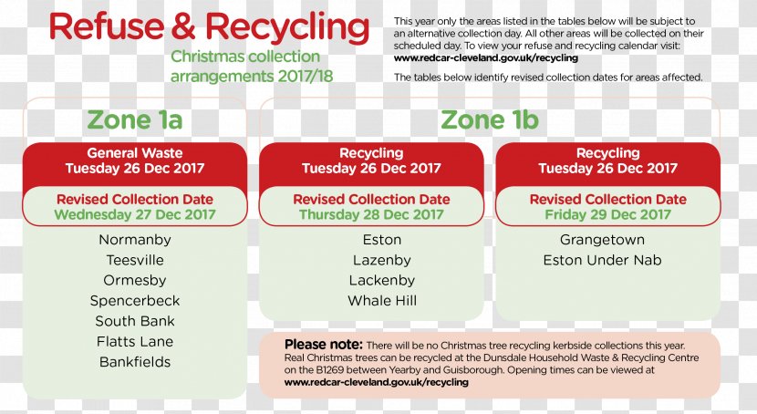 Redcar Christmas Tree Waste Collection Recycling - Brand Transparent PNG