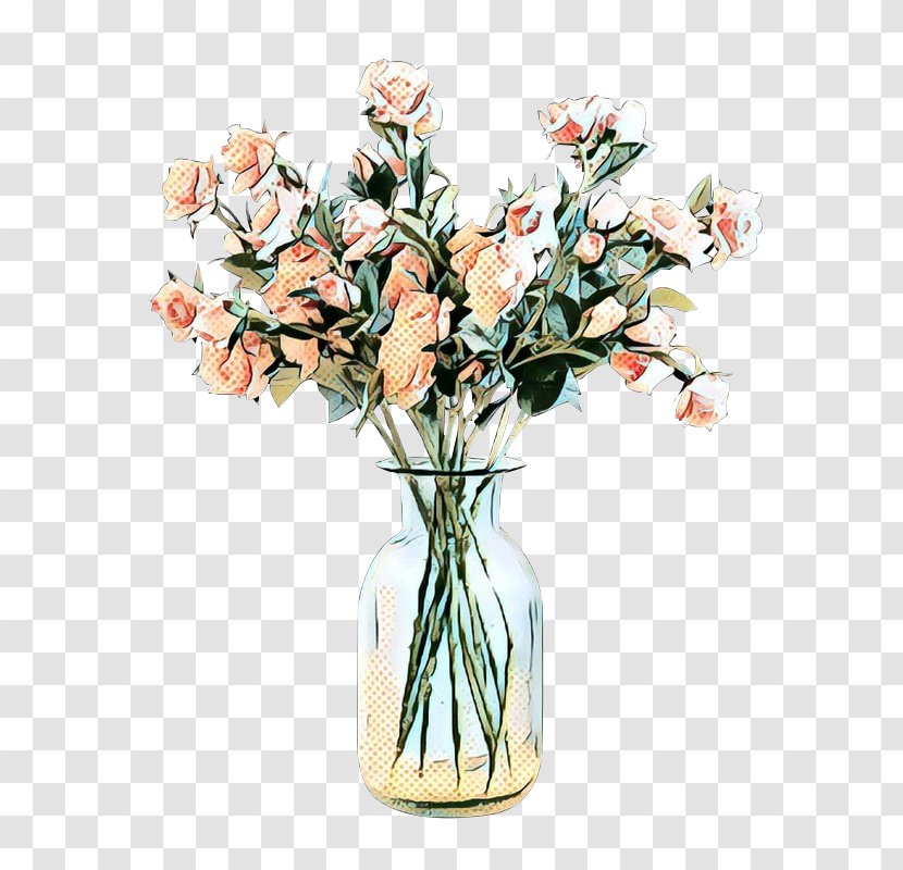 Floral Design Cut Flowers Vase Rose Family - Flower Transparent PNG