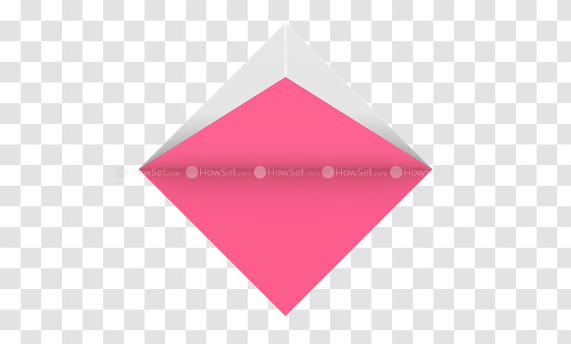Triangle Pink M - Rectangle - Paper Heart Transparent PNG