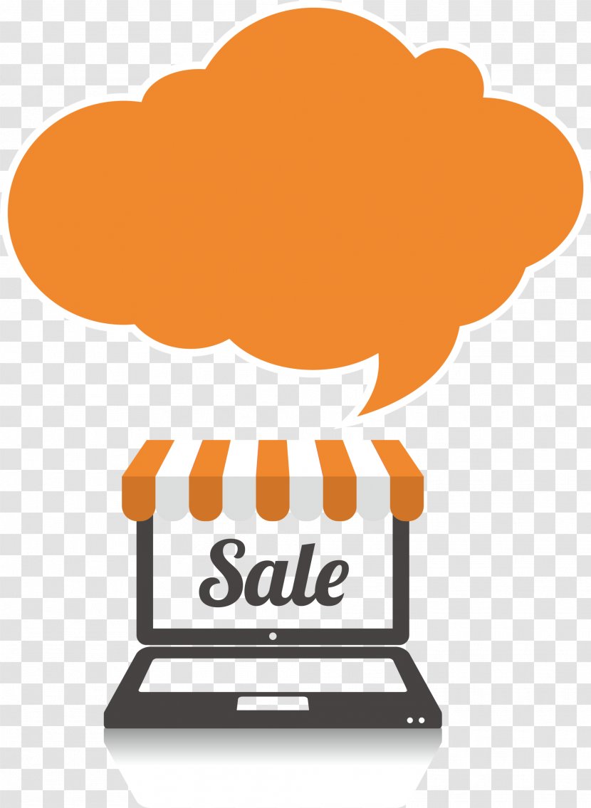 Online Shopping Cart Icon - Orange Computer Transparent PNG