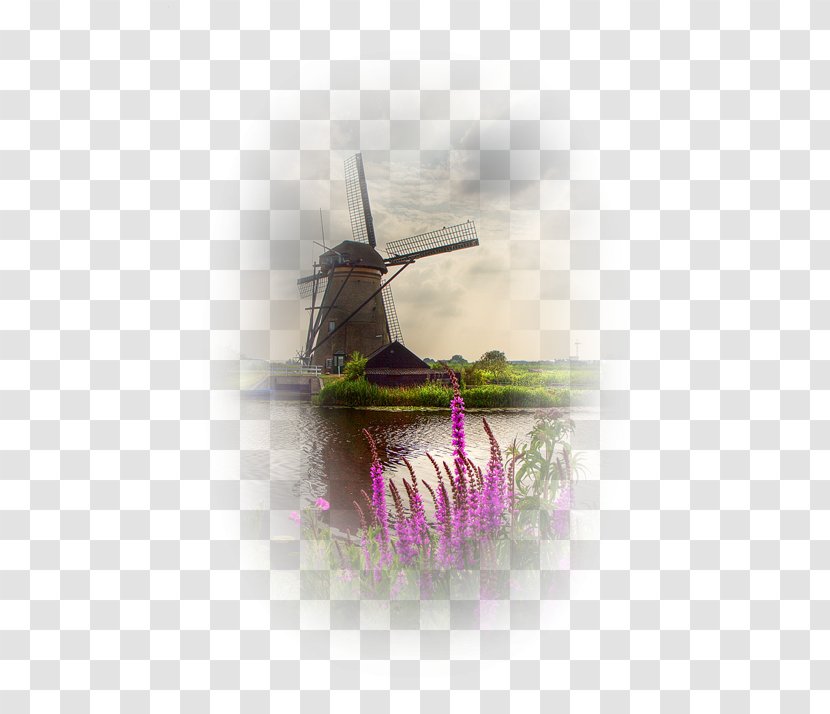 Windmills At Kinderdijk Melin Llynon, Llanddeusant Zaandam - Wind Transparent PNG