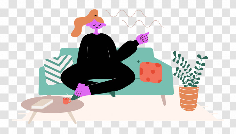 Alone Time At Home Transparent PNG