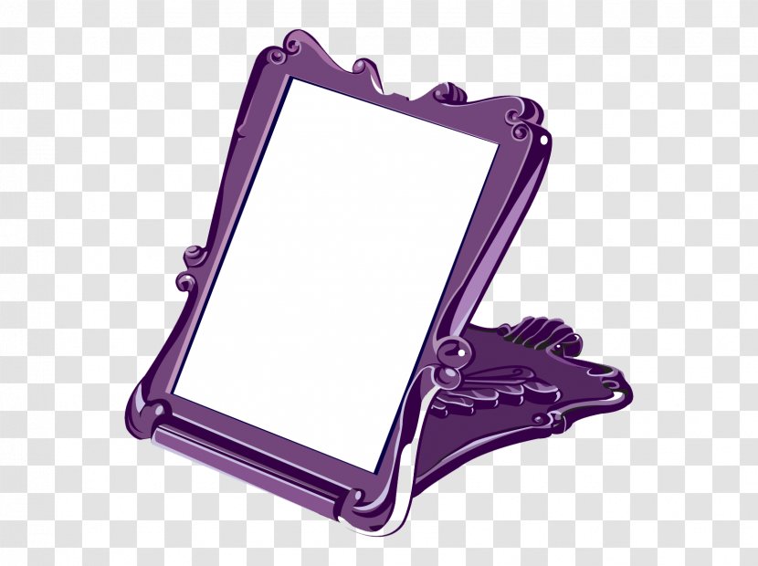 Mirror Drawing - Violet - Purple Pattern Border Glass Transparent PNG