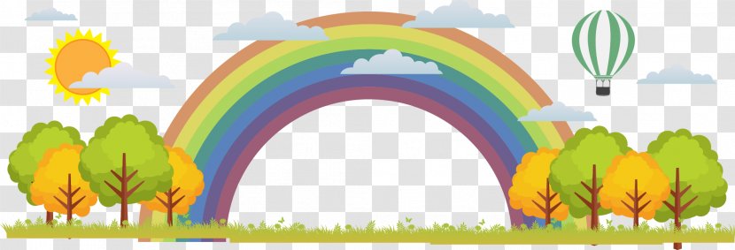 Rainbow Illustration - Sky - Vector Transparent PNG