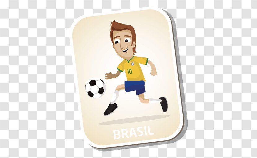 Football Player 2014 FIFA World Cup Cartoon - Material Transparent PNG