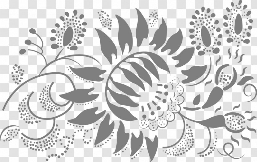 Ornament Art Motif Floral Design Pattern - Flowering Plant - Khokhloma Transparent PNG