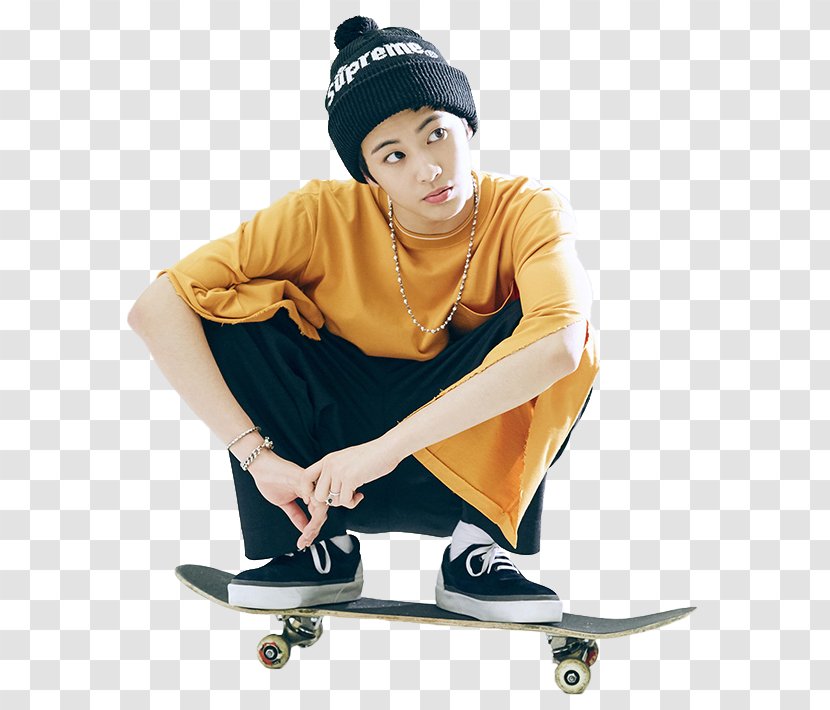 Mark Lee NCT U The 7th Sense S.M. Entertainment - Skateboarding Equipment And Supplies - Sitting Transparent PNG