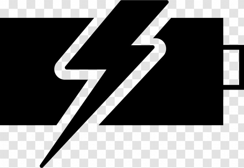 Battery Cartoon - Logo - Blackandwhite Transparent PNG