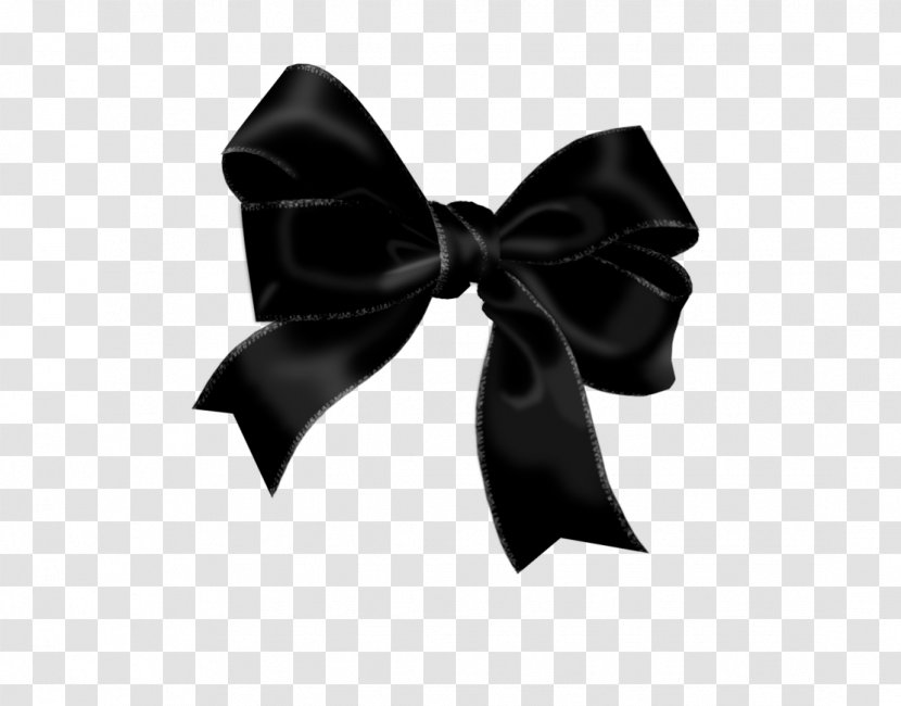 Black Ribbon Bow Tie Gift Wrapping - Fashion Accessory Transparent PNG