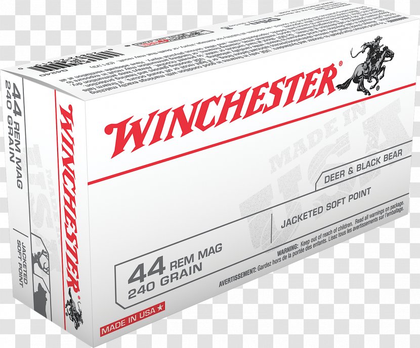 .44 Magnum United States Winchester Repeating Arms Company Ammunition Soft-point Bullet Transparent PNG