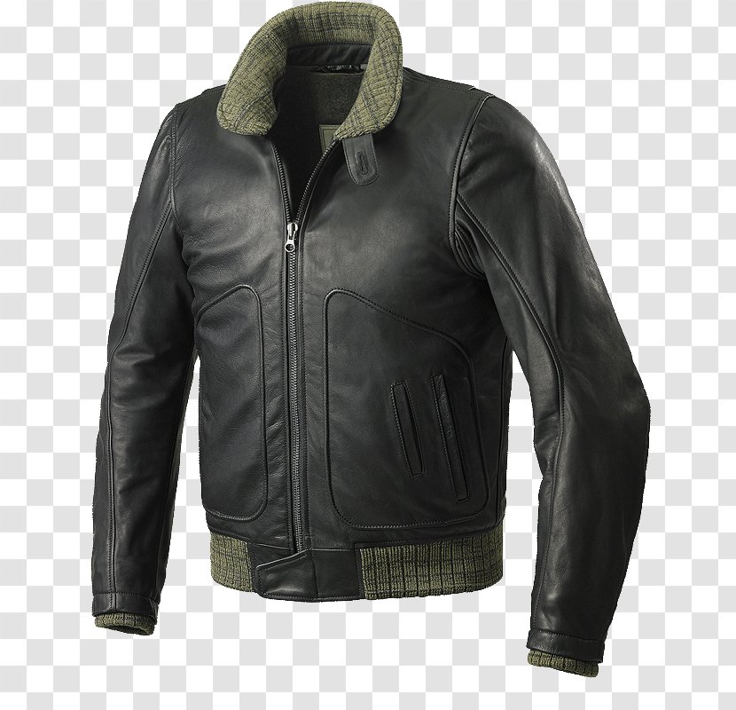 Leather Jacket Motorcycle Clothing - Textile Transparent PNG