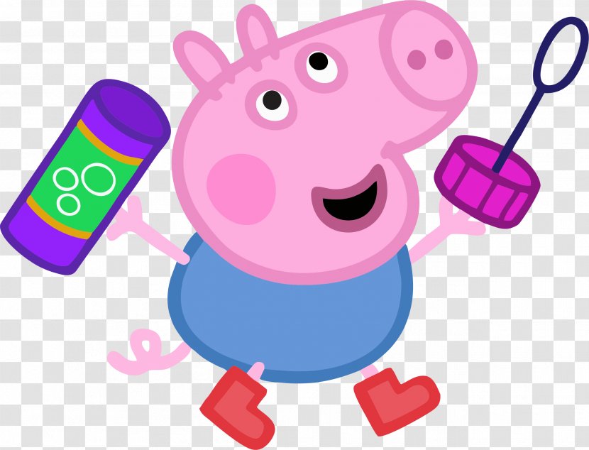 Daddy Pig Mummy George Party - Silhouette - Da Transparent PNG