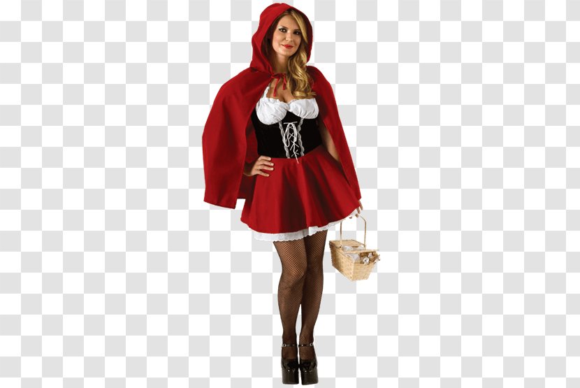 Little Red Riding Hood Big Bad Wolf Halloween Costume - Plussize Clothing - Child Transparent PNG