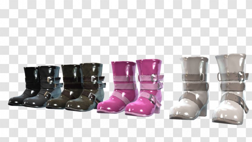 Boot Shoe Footwear Sandal Leather - Magenta - Boots Transparent PNG