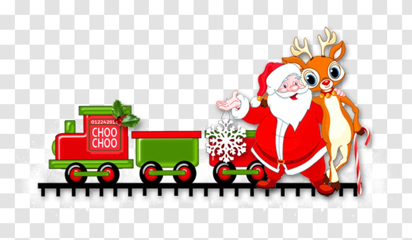 Santa Claus Christmas Ornament Deer Clip Art - Cartoon Transparent PNG