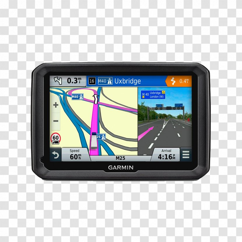 GPS Navigation Systems Car Truck Satellite Garmin Dēzl 570 - Gps Device Transparent PNG