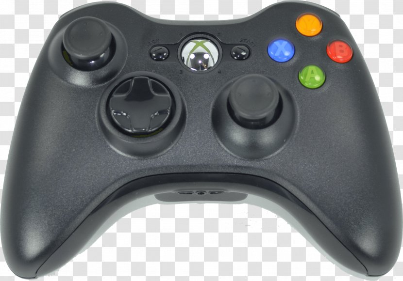 Xbox 360 Controller One Black Game Controllers - Video Transparent PNG