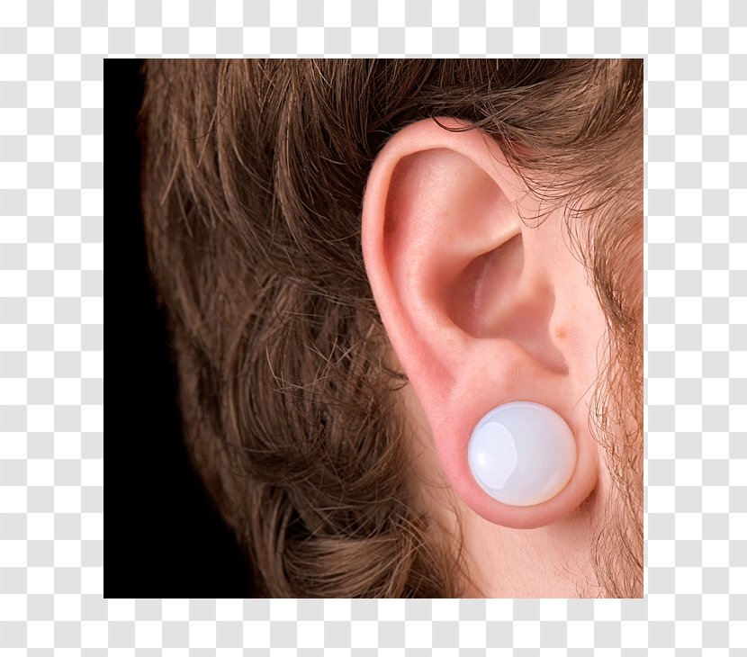 Earring Opalite Earplug - Neck - Ear Transparent PNG