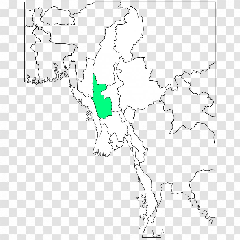 Pakokku Chauk Map Geography Of Myanmar Location - Metres Above Sea Level - 20180406 Transparent PNG