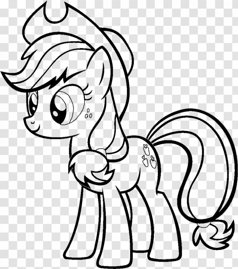 Applejack Coloring Book Rainbow Dash My Little Pony: Equestria Girls - Heart - Apple Transparent PNG