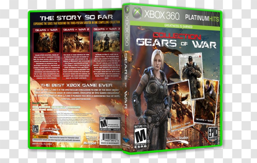 Xbox 360 Gears Of War 3 War: Ultimate Edition 4 - Pack Collection Transparent PNG