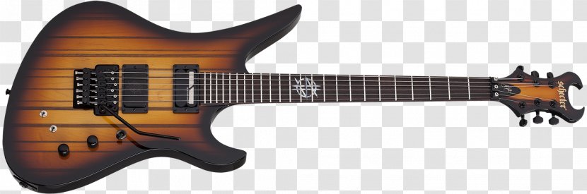 Schecter Guitar Research シェクターSchecter 1741 Synyster GATES Custom-S, Black/Silver Standard Electric - Pickup - Gates Transparent PNG