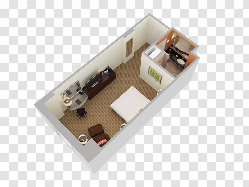 3D Floor Plan Room House Hotel - Accommodation Transparent PNG