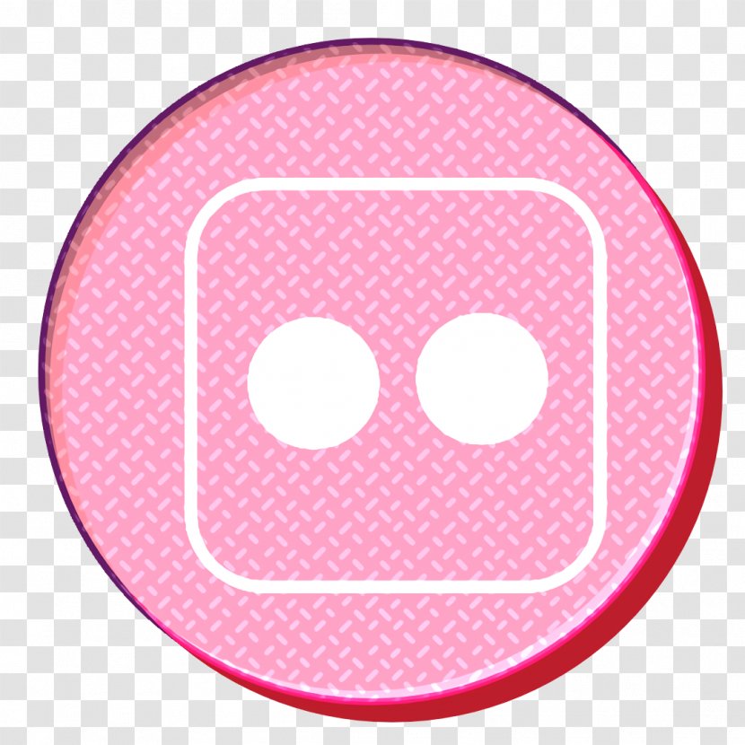 Flickr Icon Media Rs - Social - Smile Pink Transparent PNG