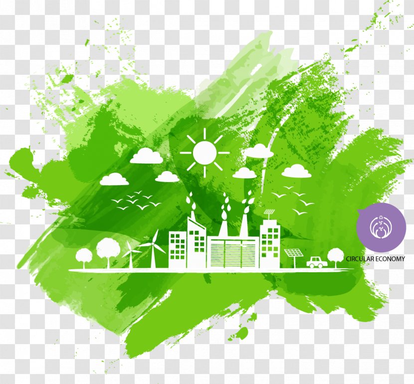 Sustainability Sustainable Development Environmentally Friendly Watercolor Painting - Green - Ecological Concept Transparent PNG
