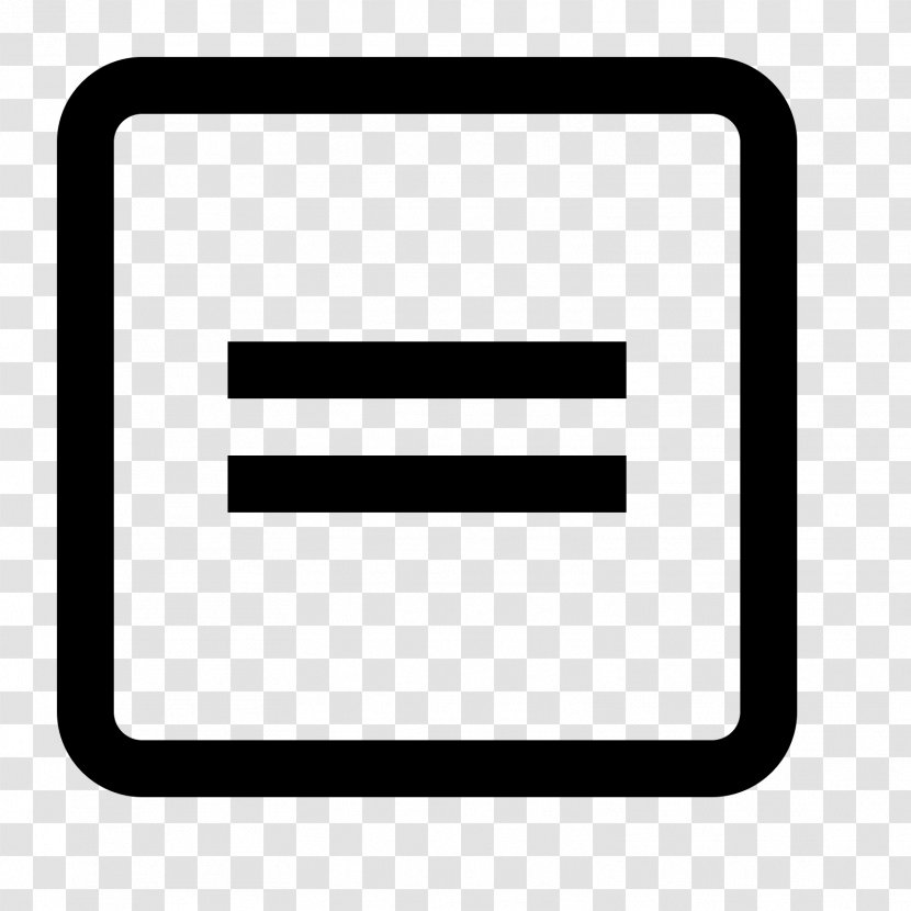Download - Area - Equals Sign Transparent PNG