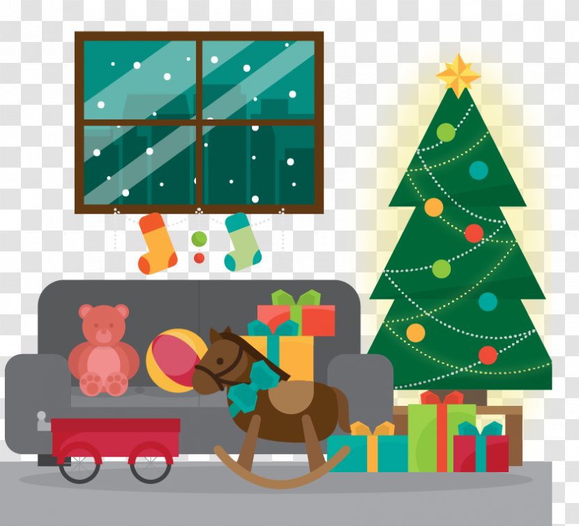 Christmas Tree Gift Ornament - Pattern - Warm Arrangement Transparent PNG