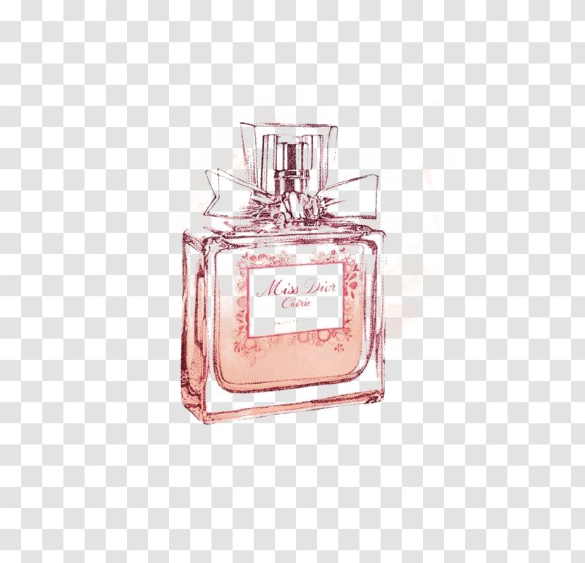 Chanel No. 5 Perfume Drawing Miss Dior - Creed - Pink Transparent PNG
