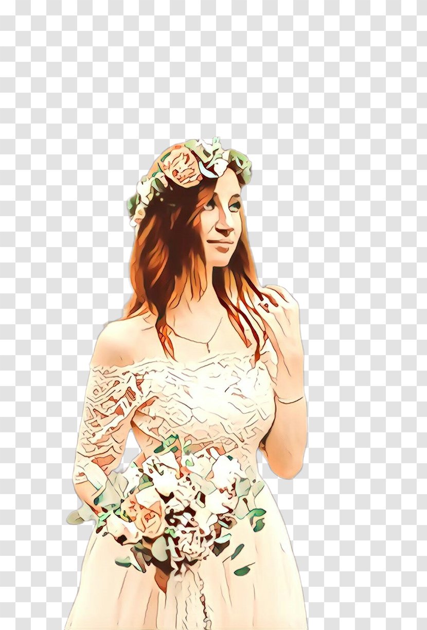 Wedding Floral Background - Beauty - Bridal Clothing Day Dress Transparent PNG