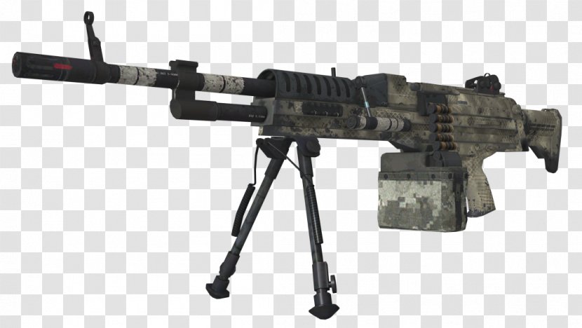 Call Of Duty: Ghosts Black Ops II .500 S&W Magnum LSAT Light Machine Gun - Frame Transparent PNG