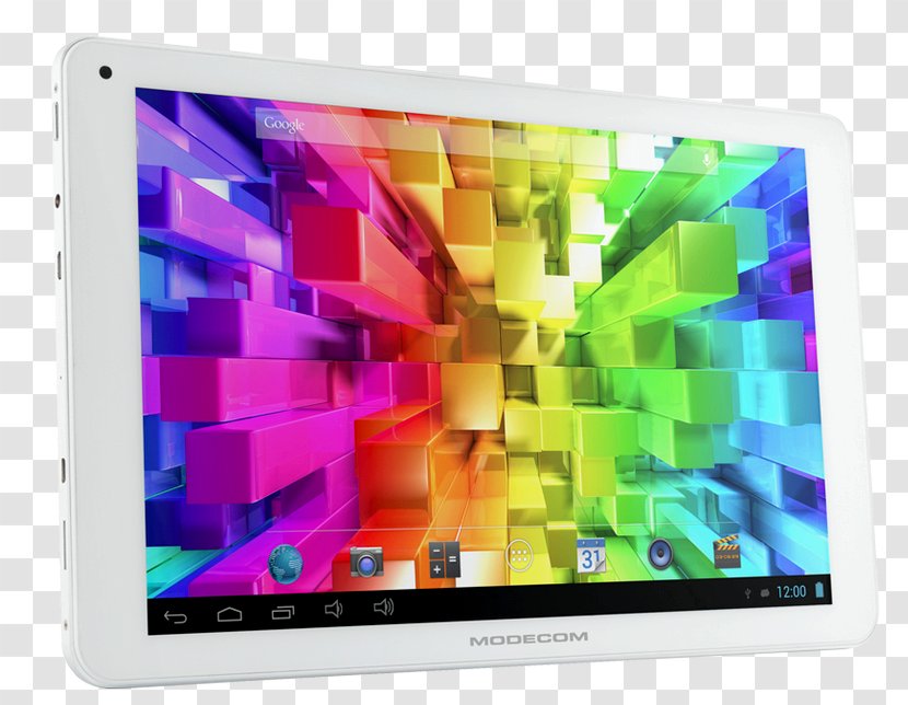 FreeTAB 9707 IPS2 X4+ Modecom Tablet FREETAB 9000 Color - Magenta - Rockchip Rk3188 Transparent PNG