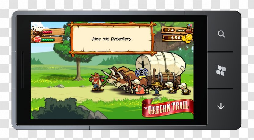 The Oregon Trail: American Settler Trials HD Video Game Uno - Screen - Android Transparent PNG