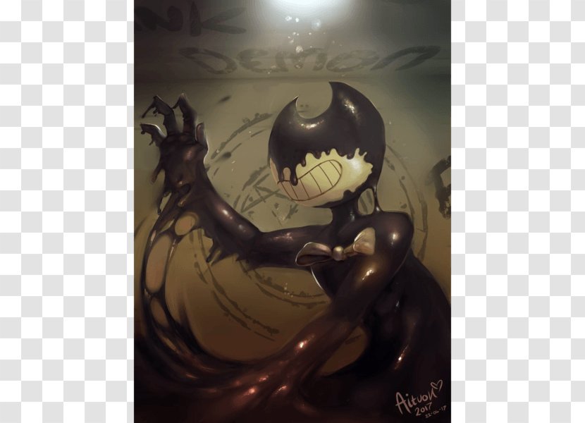Bendy And The Ink Machine Drawing Desktop Wallpaper Sketch - Fictional Character Transparent PNG
