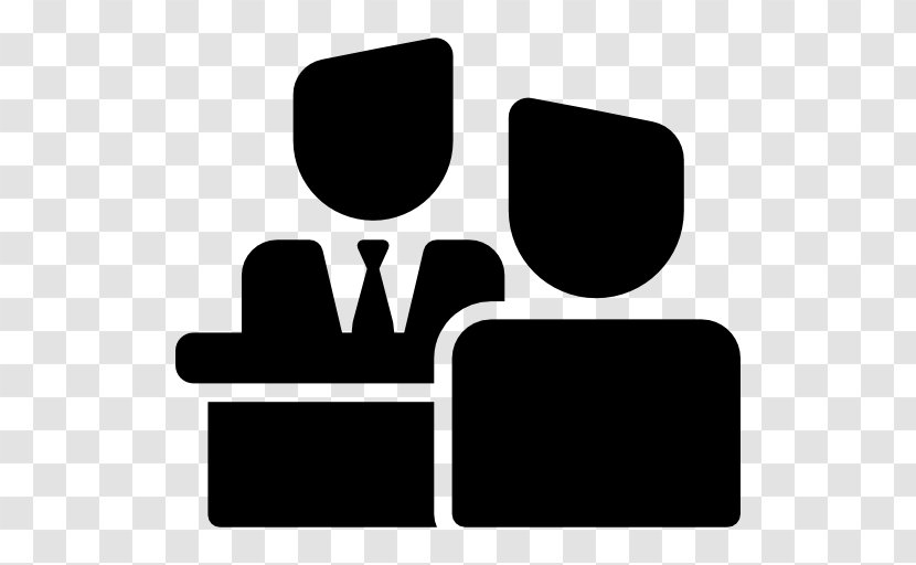 Job Interview Business - Black And White Transparent PNG