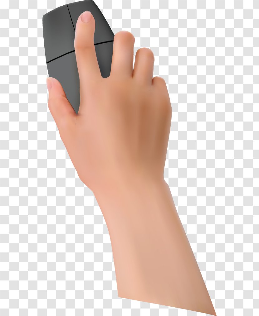 Computer Mouse Thumb Hand - Arm Transparent PNG