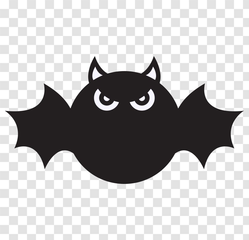 Vector Graphics Halloween Image Poster - Black - Bat Ornament Transparent PNG