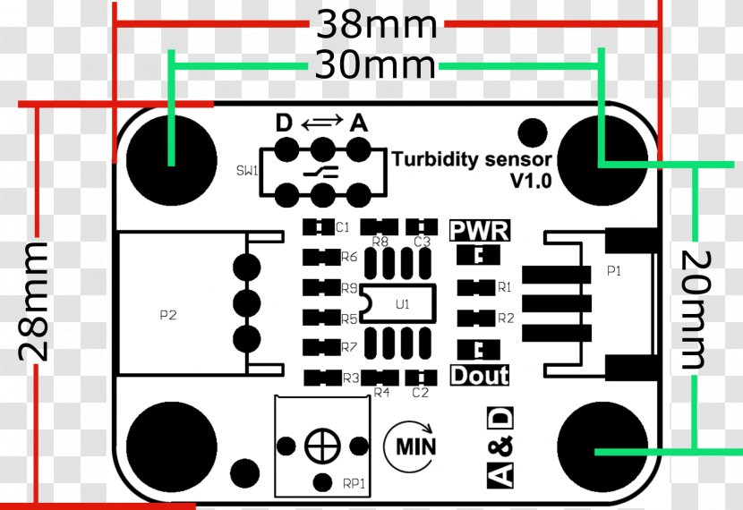 Turbidity Light Sensor Liquid Programmer - Frame Transparent PNG
