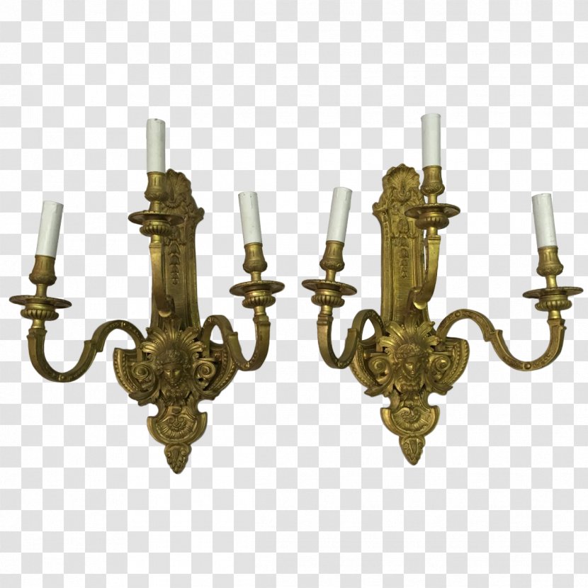 Light Fixture Sconce Brass Bronze Chandelier - Regency Architecture Transparent PNG