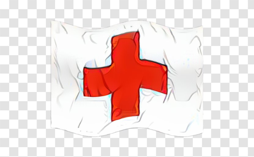 Red Cross Background - Pillow - Sleeve Textile Transparent PNG