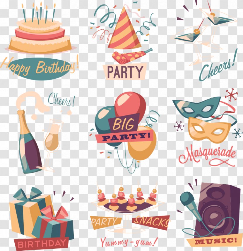 Vector Birthday Tag - Holiday - Christmas Transparent PNG