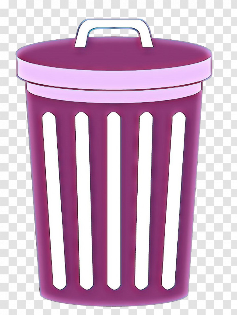 Pink Waste Container Purple Violet Waste Containment Transparent PNG