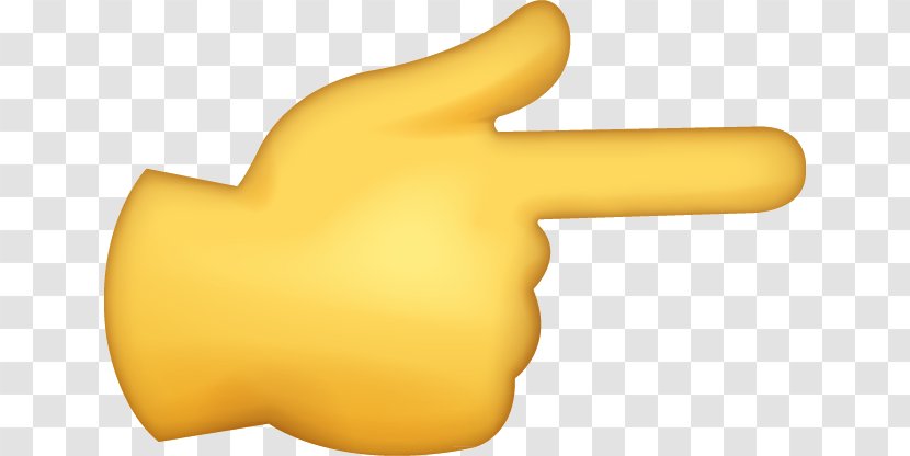 Emoji IPhone - Thumbs Signal - Hand Point Transparent PNG