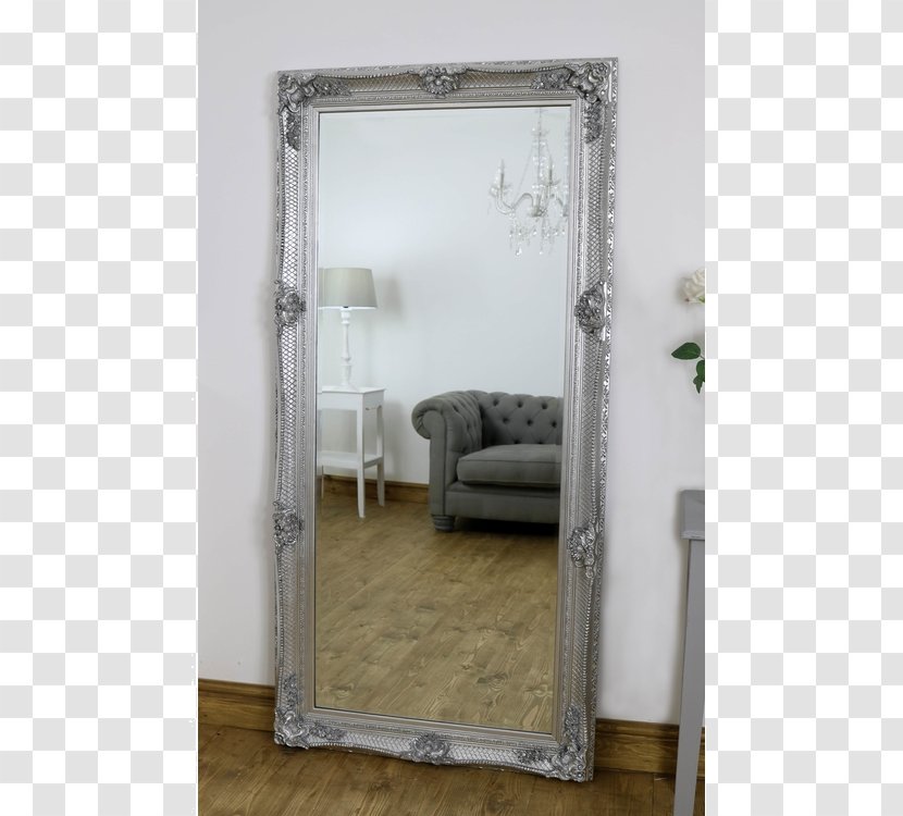 Mirror Glass Silver Lowboy - Price Transparent PNG