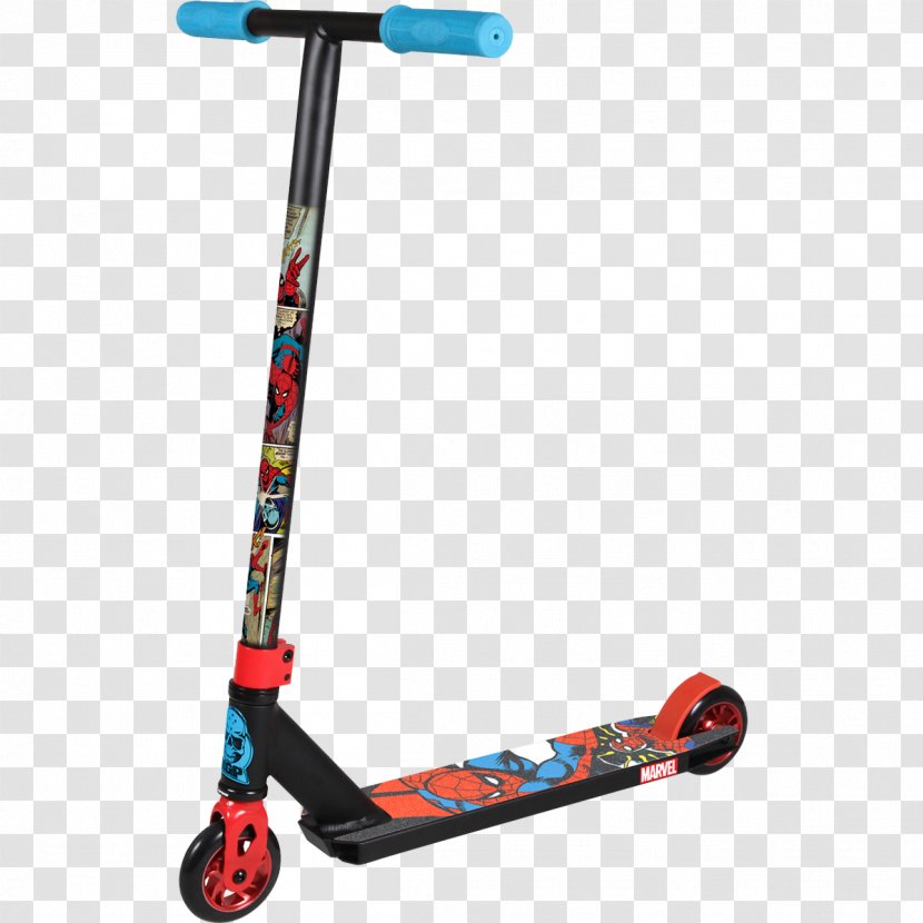 Kick Scooter Spider-Man Stuntscooter Motorcycle - Bicycle Transparent PNG